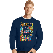 Load image into Gallery viewer, Shirts Crewneck Sweater, Unisex / Small / Navy Digital Friends
