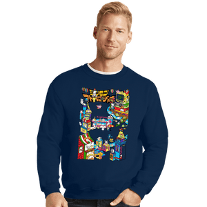 Shirts Crewneck Sweater, Unisex / Small / Navy Digital Friends