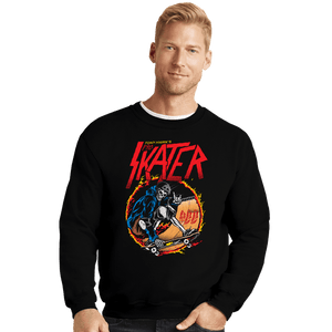 Daily_Deal_Shirts Crewneck Sweater, Unisex / Small / Black Pro Skater 900