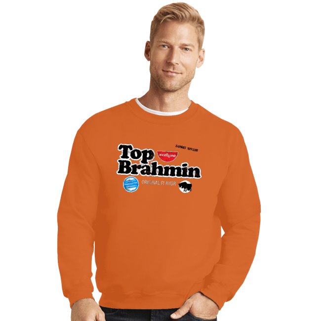 Daily_Deal_Shirts Crewneck Sweater, Unisex / Small / Red Top Brahmin