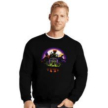 Load image into Gallery viewer, Secret_Shirts Crewneck Sweater, Unisex / Small / Black Come We Fly
