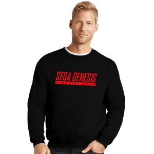 Secret_Shirts Crewneck Sweater, Unisex / Small / Black Super Genesis