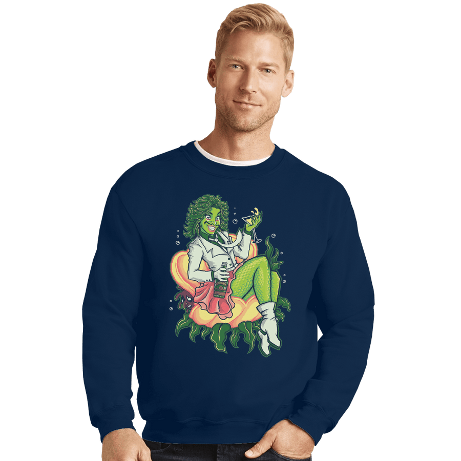 Shirts Crewneck Sweater, Unisex / Small / Navy Do You Love Me