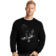 Load image into Gallery viewer, Daily_Deal_Shirts Crewneck Sweater, Unisex / Small / Black Resurrection Of The Crow
