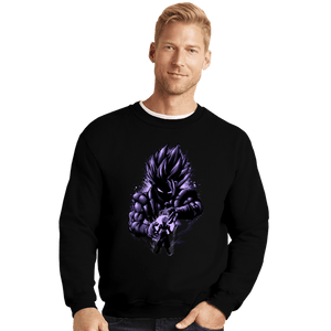 Shirts Crewneck Sweater, Unisex / Small / Black Gogeta