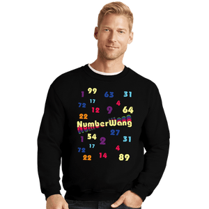 Daily_Deal_Shirts Crewneck Sweater, Unisex / Small / Black Numberwang