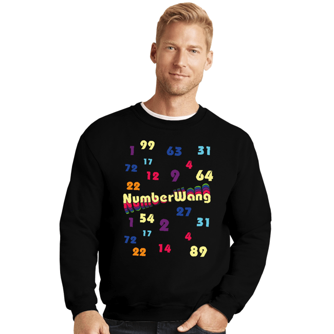 Daily_Deal_Shirts Crewneck Sweater, Unisex / Small / Black Numberwang