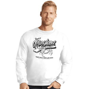 Shirts Crewneck Sweater, Unisex / Small / White Maryland
