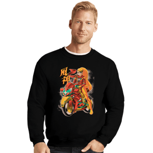 Daily_Deal_Shirts Crewneck Sweater, Unisex / Small / Black Samus Rider