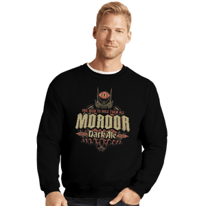 Shirts Crewneck Sweater, Unisex / Small / Black Mordor Dark Ale