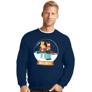 Daily_Deal_Shirts Crewneck Sweater, Unisex / Small / Navy Plow Patrol