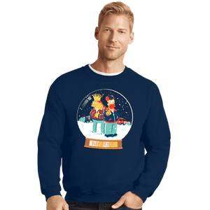 Daily_Deal_Shirts Crewneck Sweater, Unisex / Small / Navy Plow Patrol