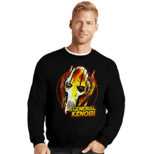 Load image into Gallery viewer, Daily_Deal_Shirts Crewneck Sweater, Unisex / Small / Black General Kenobi Meme

