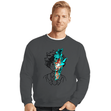 Load image into Gallery viewer, Daily_Deal_Shirts Crewneck Sweater, Unisex / Small / Charcoal Power 100 Full Cowl
