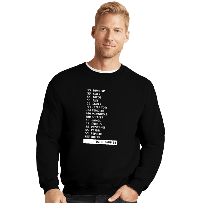 Secret_Shirts Crewneck Sweater, Unisex / Small / Black 55 Burgers...