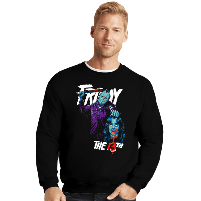 Secret_Shirts Crewneck Sweater, Unisex / Small / Black Jason 13TH NES
