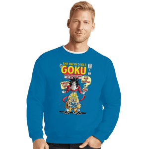 Shirts Crewneck Sweater, Unisex / Small / Sapphire The Incredible Goku