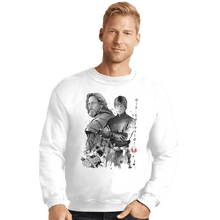 Load image into Gallery viewer, Shirts Crewneck Sweater, Unisex / Small / White Old And Young Jedi
