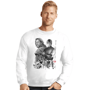 Shirts Crewneck Sweater, Unisex / Small / White Old And Young Jedi