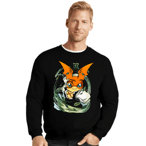Daily_Deal_Shirts Crewneck Sweater, Unisex / Small / Black Hashira Wind