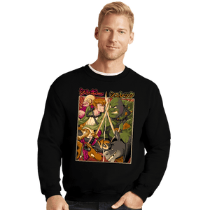 Daily_Deal_Shirts Crewneck Sweater, Unisex / Small / Black Samurai Sukubi vs Shurekku