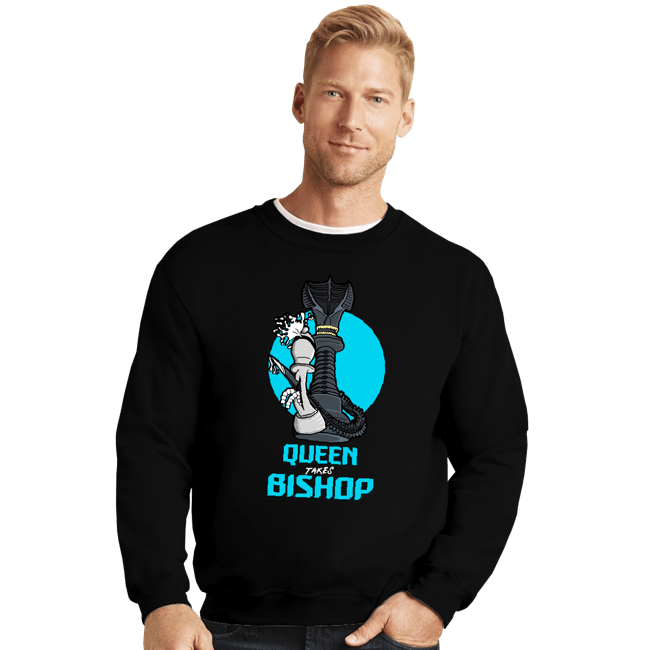Secret_Shirts Crewneck Sweater, Unisex / Small / Black Queen VS  Bishop