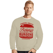 Load image into Gallery viewer, Shirts Crewneck Sweater, Unisex / Small / Sand Benny&#39;s Burgers
