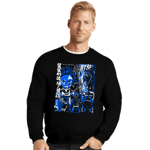 Daily_Deal_Shirts Crewneck Sweater, Unisex / Small / Black Demon Manga