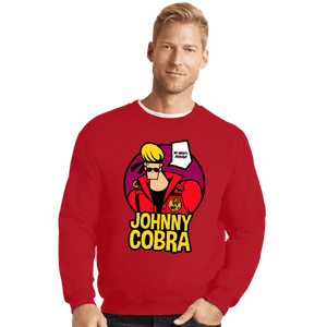 Shirts Crewneck Sweater, Unisex / Small / Red Johnny Cobra