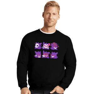 Secret_Shirts Crewneck Sweater, Unisex / Small / Black Horror Gengars