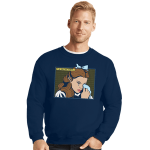 Daily_Deal_Shirts Crewneck Sweater, Unisex / Small / Navy Had A Brain