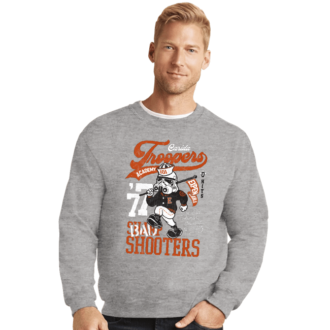 Daily_Deal_Shirts Crewneck Sweater, Unisex / Small / Sports Grey Troopers Academy