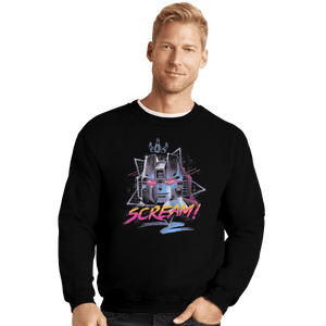 Shirts Crewneck Sweater, Unisex / Small / Black Scream!