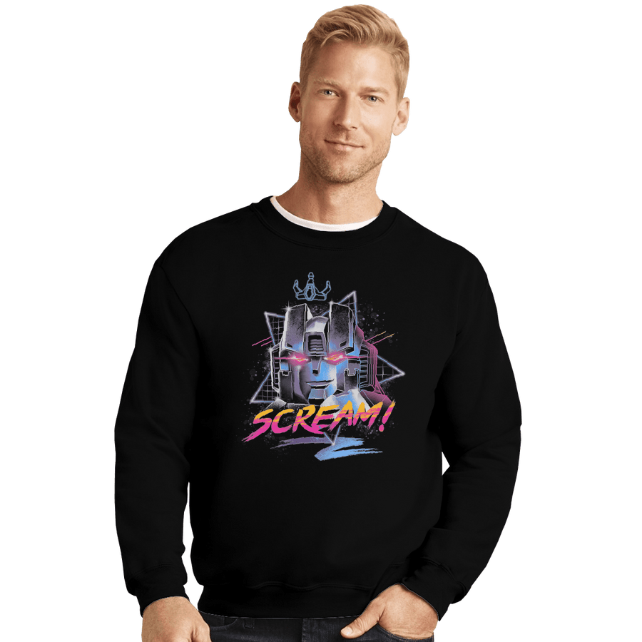 Shirts Crewneck Sweater, Unisex / Small / Black Scream!