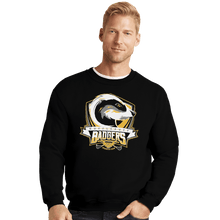Load image into Gallery viewer, Shirts Crewneck Sweater, Unisex / Small / Black Hufflepuff Badgers
