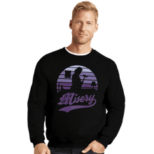 Load image into Gallery viewer, Shirts Crewneck Sweater, Unisex / Small / Black Misery Sunset
