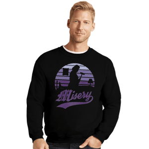Shirts Crewneck Sweater, Unisex / Small / Black Misery Sunset