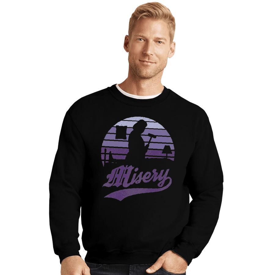 Shirts Crewneck Sweater, Unisex / Small / Black Misery Sunset