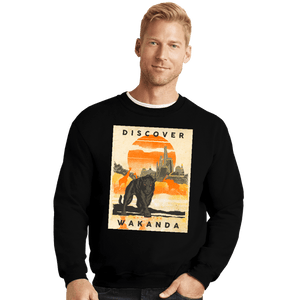 Secret_Shirts Crewneck Sweater, Unisex / Small / Black Wakanda Vacation
