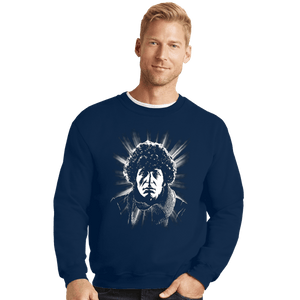 Daily_Deal_Shirts Crewneck Sweater, Unisex / Small / Navy Tom Baker