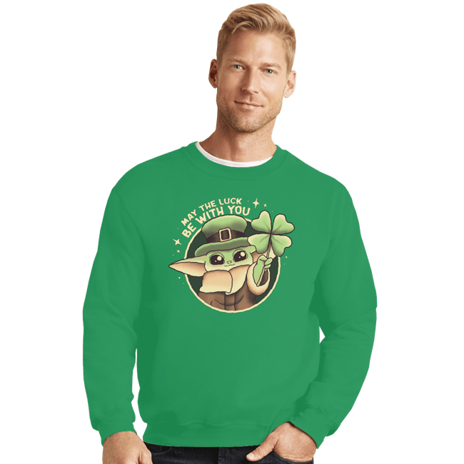 Secret_Shirts Crewneck Sweater, Unisex / Small / Irish Green Paddy Is the Way