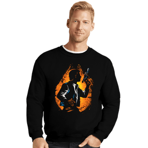 Daily_Deal_Shirts Crewneck Sweater, Unisex / Small / Black The Corellian Smuggler