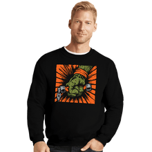 Load image into Gallery viewer, Shirts Crewneck Sweater, Unisex / Small / Black Saint Pizza
