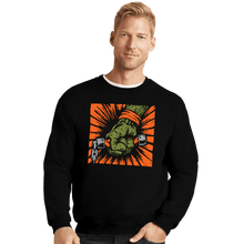 Load image into Gallery viewer, Shirts Crewneck Sweater, Unisex / Small / Black Saint Pizza
