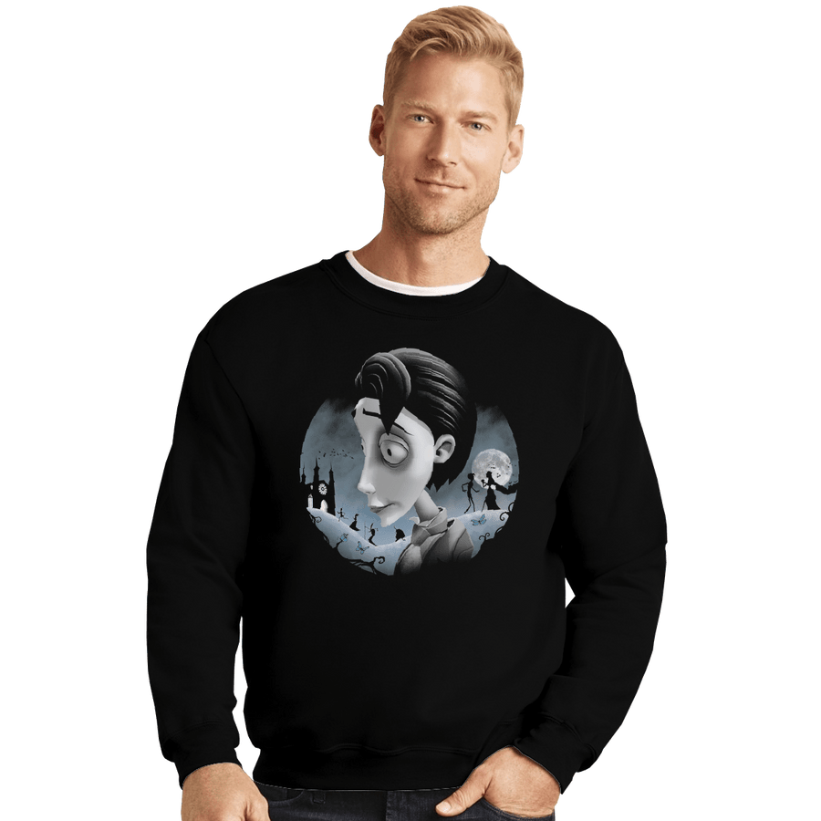 Shirts Crewneck Sweater, Unisex / Small / Black Grave Wedding