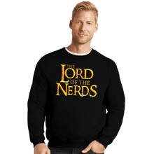Load image into Gallery viewer, Daily_Deal_Shirts Crewneck Sweater, Unisex / Small / Black Lord Of The Nerds
