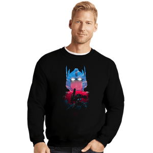Daily_Deal_Shirts Crewneck Sweater, Unisex / Small / Black Commander