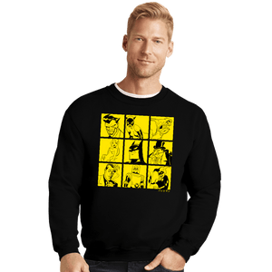 Daily_Deal_Shirts Crewneck Sweater, Unisex / Small / Black Batman Villains'