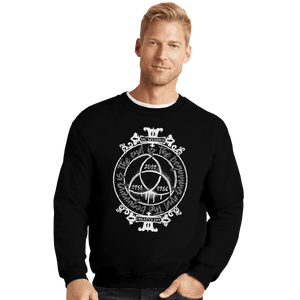 Shirts Crewneck Sweater, Unisex / Small / Black Sic Mundus Creatus Est