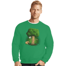 Load image into Gallery viewer, Shirts Crewneck Sweater, Unisex / Small / Irish Green Plant A Tree
